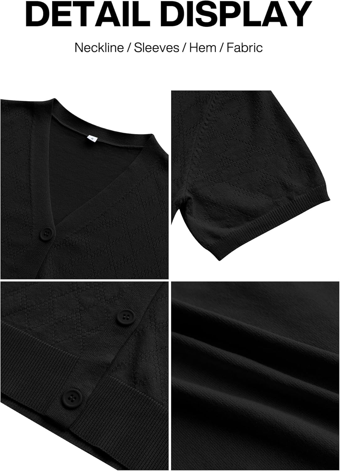 VIISHOW Short Sleeve Lightweight Summer Cardigan for Women, Button Down Open Front V Neck Crochet Knit Cropped Bolero Shrugs - Image 7