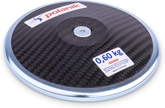 Polanik Discus CCD19 - Carbon Training Discus with Center Plates | 0.6 kg | 58% Rim Weight | Special Weight