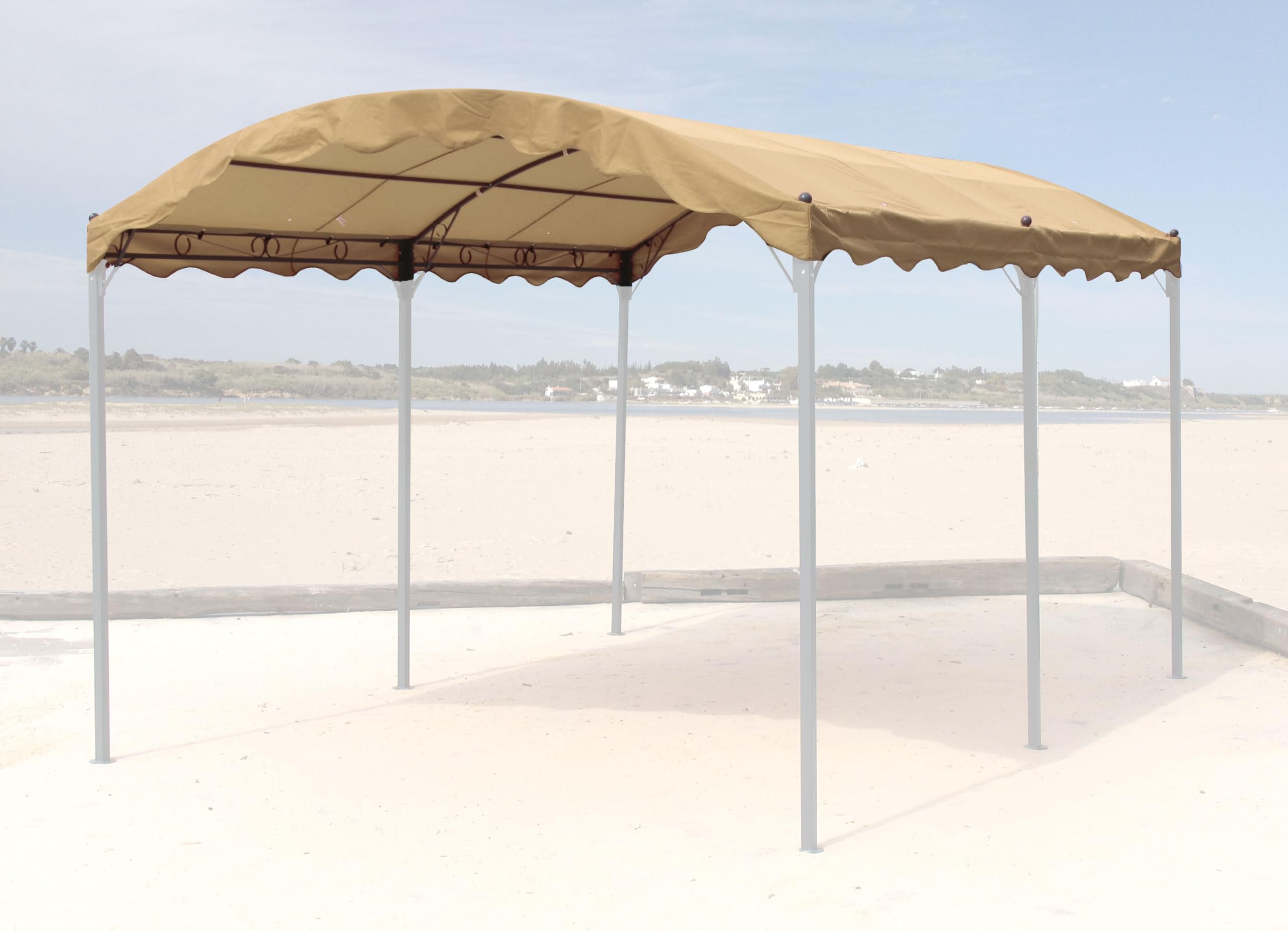 QUICK STAR Dach zast?pczy do pergoli ?ukowej, 3 x 4 m, piaskowy pawilon pergola