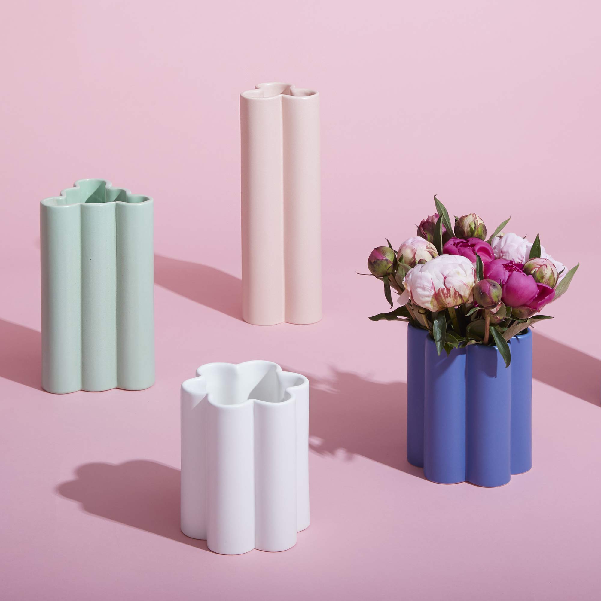 Amazon.com: Now House by Jonathan Adler Tall Cloud Vase, Pink 