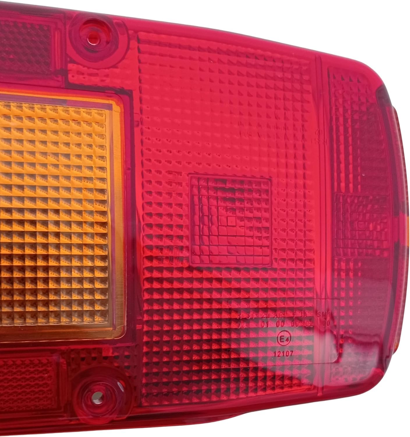 2 Lente di ricambio Luci Finale Posteriore per Rimorchio per camion Volvo FH16, FH12, FM9 E-MARK Rosso Giallo Bianco