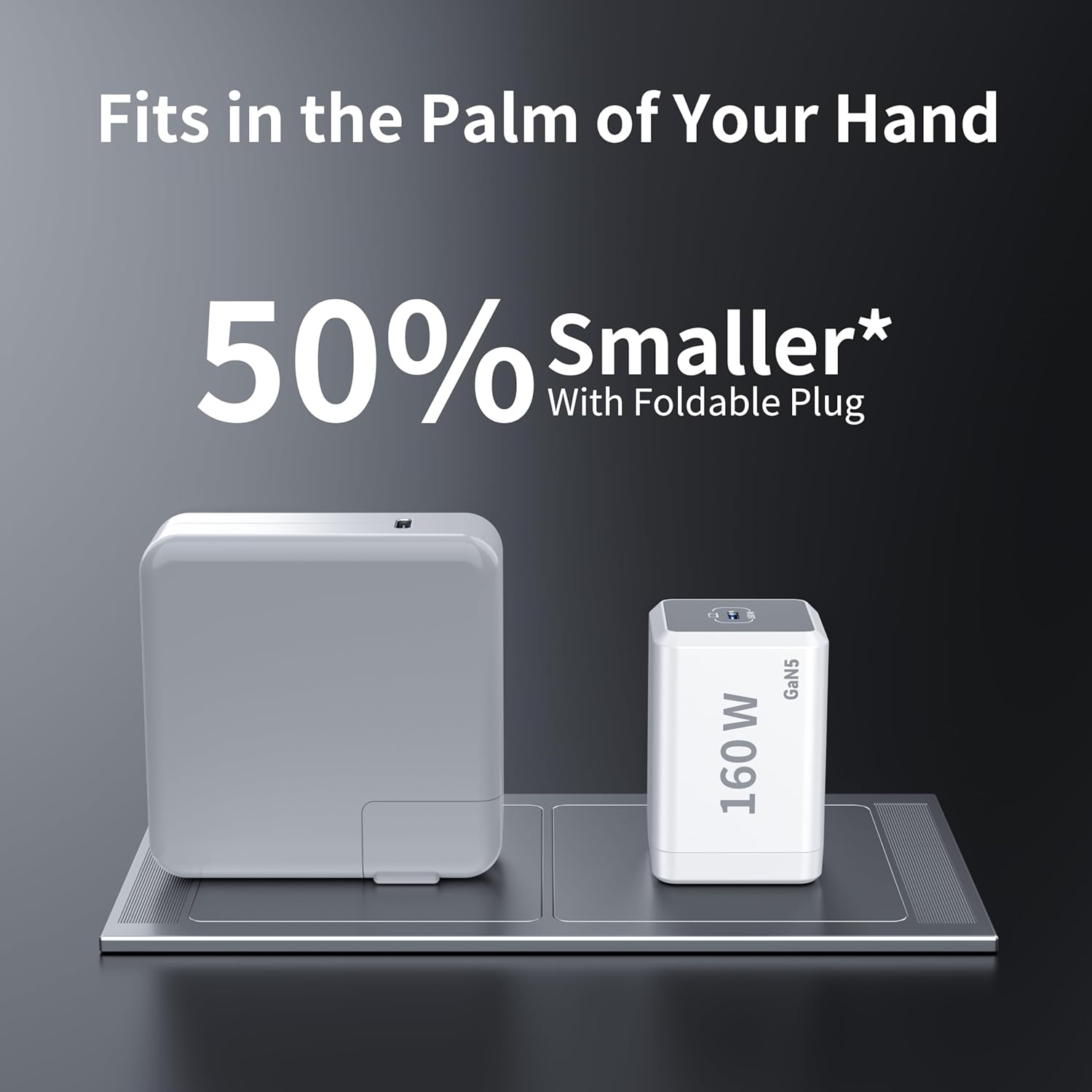 Mac Book Pro Charger - 160W Compact USB C Charger Fast Charger Compatible with MacBook pro/Air, ipad Pro, Samsung Galaxy Note and All USB C Device, Include 7FT Braided Charge Cable image 2 of 6 B0DNYL45VG