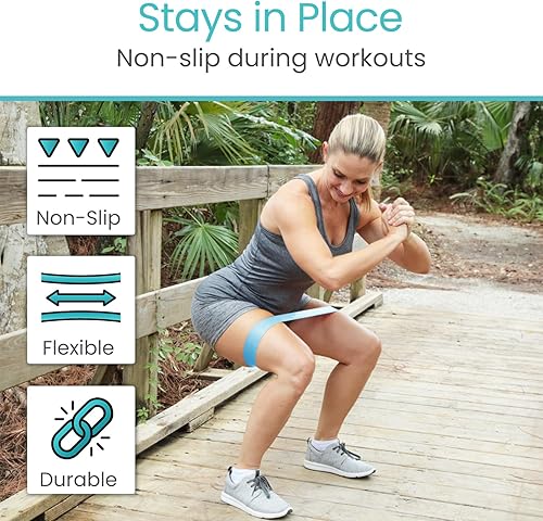 Miniatura 6 de Vive Resistance Bands for Working Out (5 Pack) - Exercise & Workout Resistance Kit - Stretch, Elastic Loop Bands for Physical Therapy, Pilates, Yoga