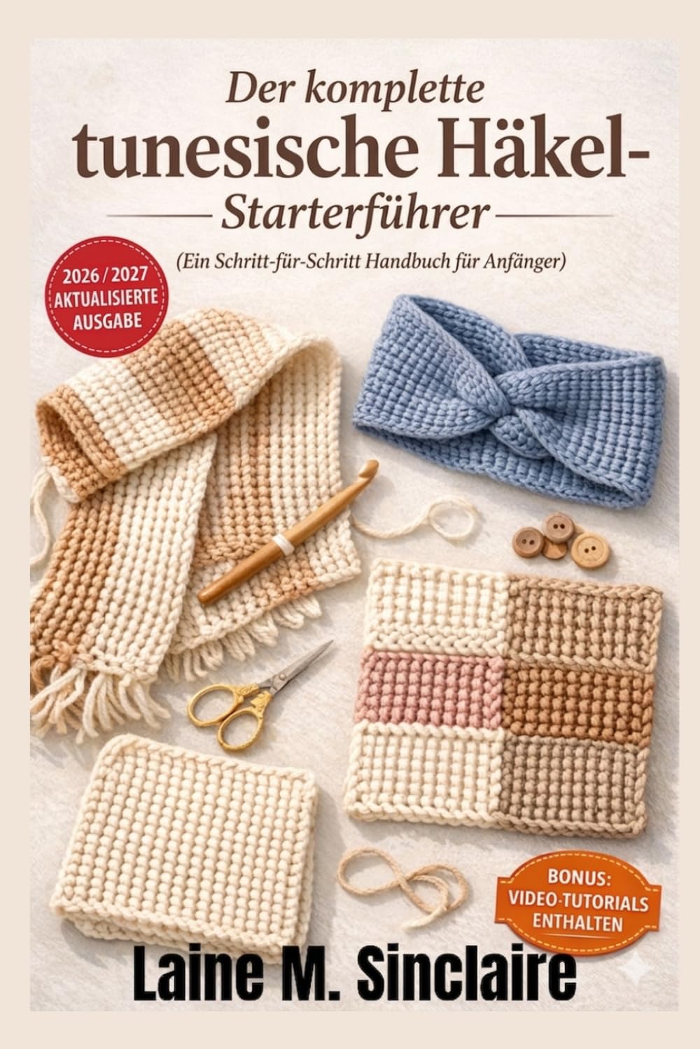 Der komplette tunesische Häkel-Starterführer (Ein Schritt-für-Schritt-Handbuch für Anfänger): So erlernen Sie einfache Techniken, einfache Stiche und schnelle Muster, um...Projekte zu erstellen