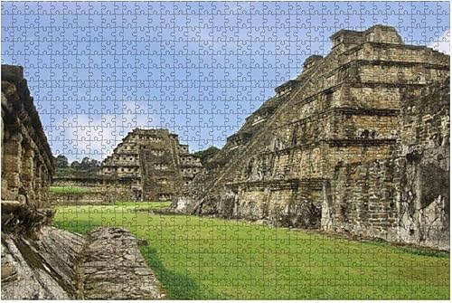 Rompecabezas de madera de 1000 piezas El Tajin México Veracruz rompecabezas para niños o adultos juguetes educativos juego de descompresión