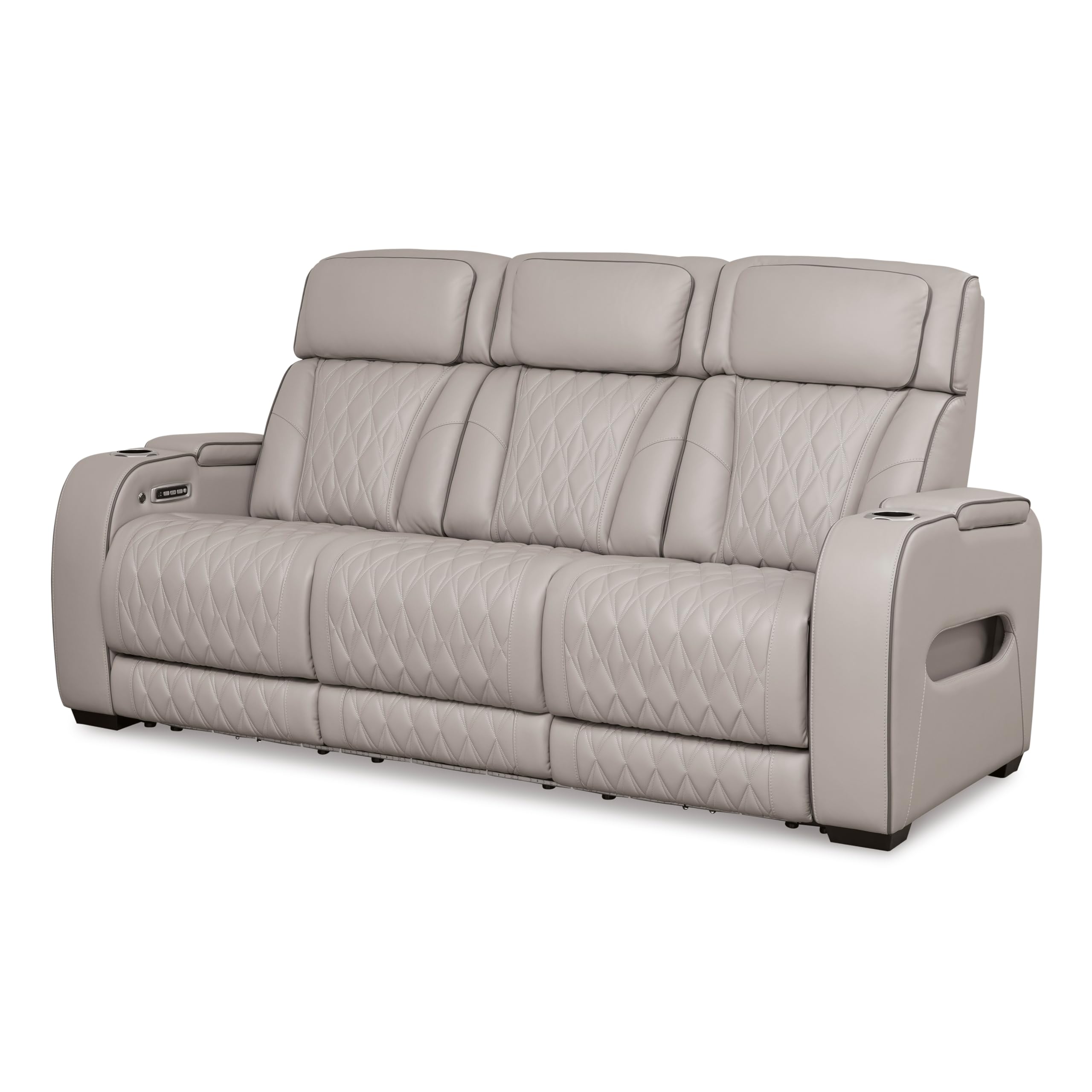 Signature Design by Ashley Boyington Leather Power Reclining Sofa