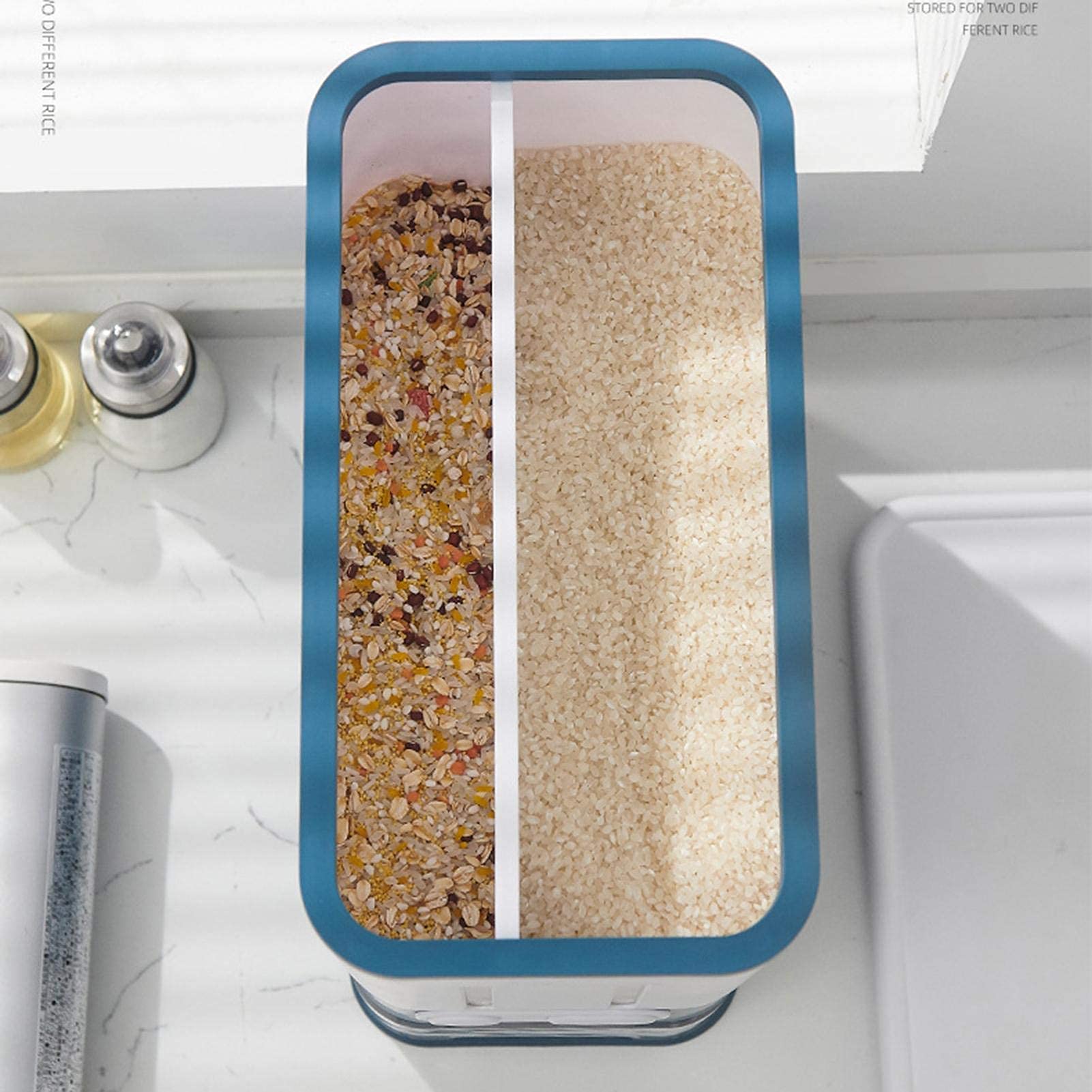 Contenedor de almacenamiento grande, caja de almacenamiento, para la cocina, filtro de plástico hermético con tapa, tarro de almacenamiento para almacenar pasta, muesli, arroz, harina y alimentos pa