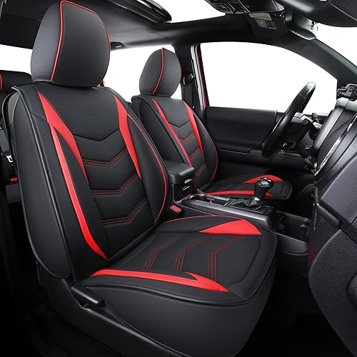 Miniatura 9 de LUCKYMAN CLUB Tacoma - Juego completo de fundas de asiento personalizadas M9, ajuste 2005-2023 Tacoma DoubleCrew Cab SR SR5 TRD Sport TRD Off-Road