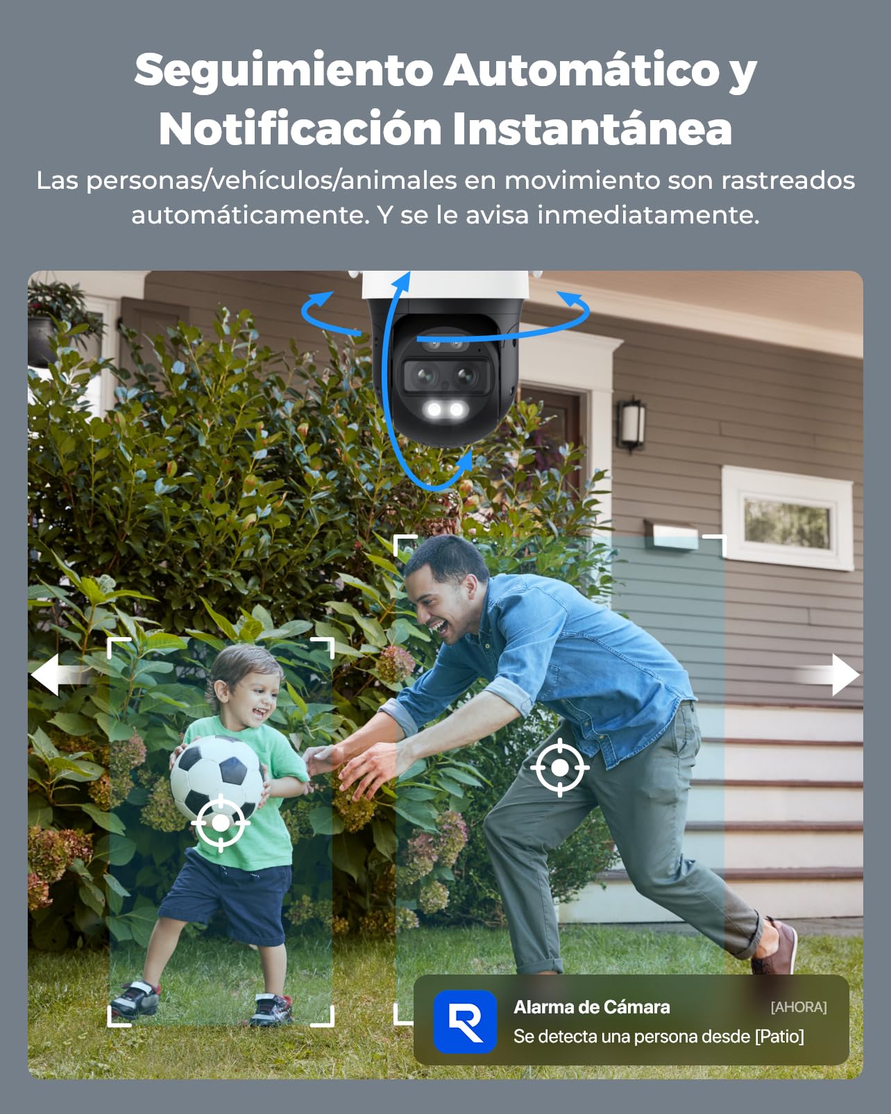 Reolink Cámara PTZ Exterior 4K, TrackMix WiFi, Doble Lente(Reacondicionado)