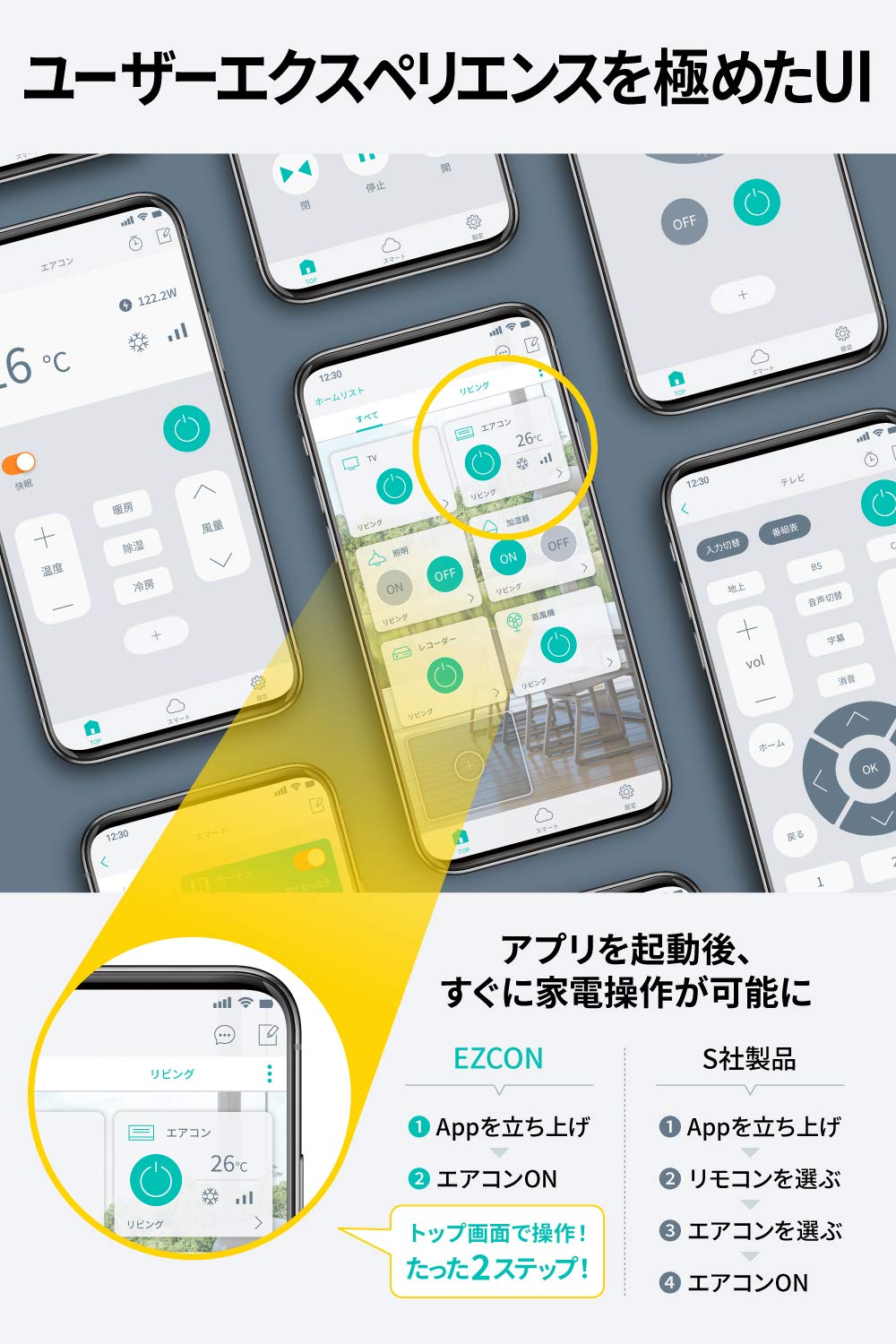 Amazon.co.jp: 【Amazon.co.jp限定】スマートリモコンEZCON