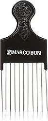 Marco Boni Pente Afro Com Dentes Em Metal Dentes Longos 1219 Preto 1 Unidade