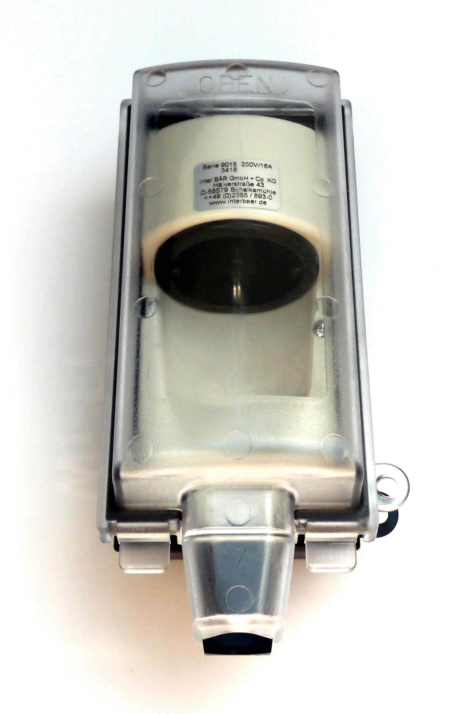 Interbaer 9015 Prise Murale Verrouillable Schuko Type F Montage en Saillie