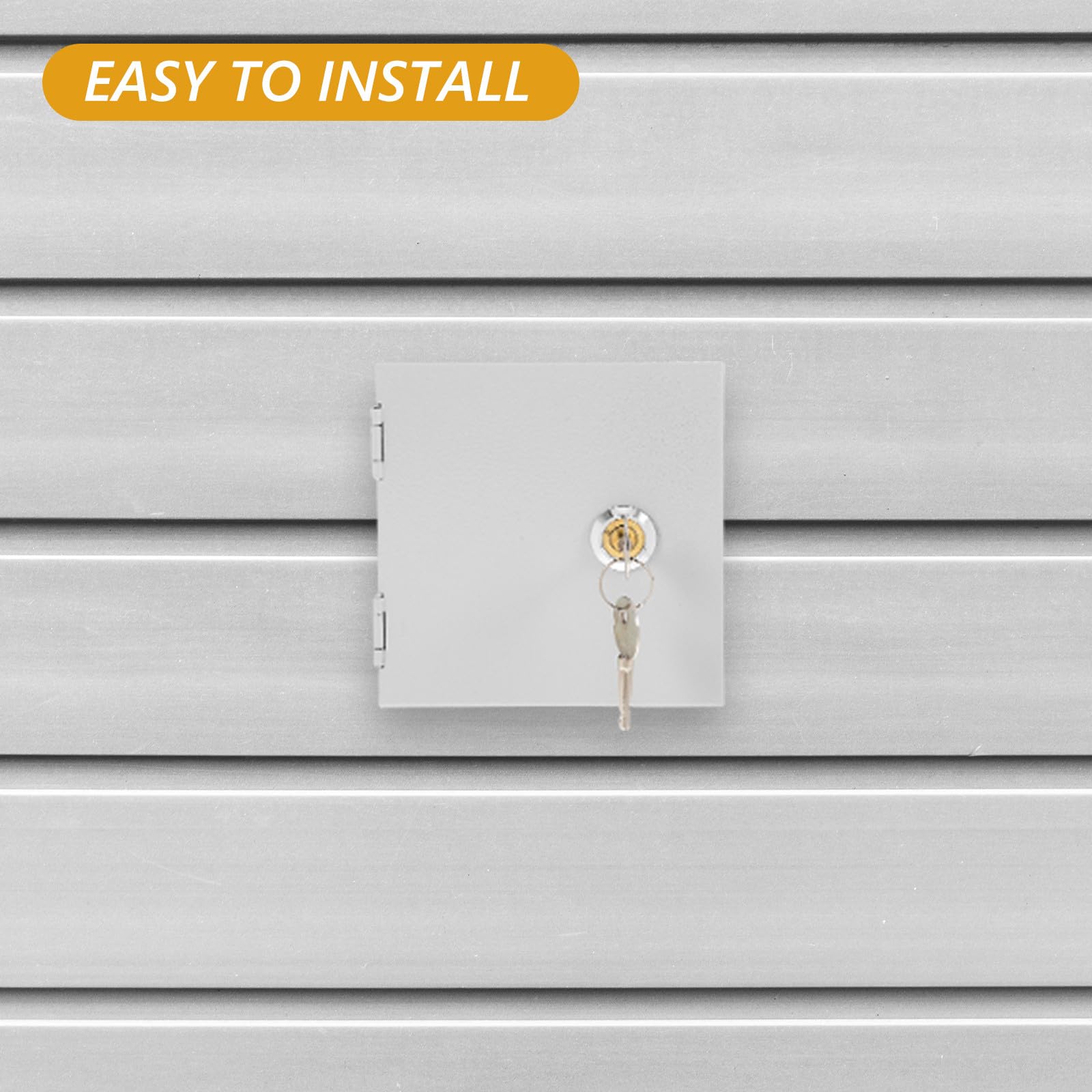 Caja de Conexiones Metálica para Enchufes, Caja Eléctrica Inoxidable Cerradura y Llaves para Uso en Vehículos Eléctricos y Exteriores