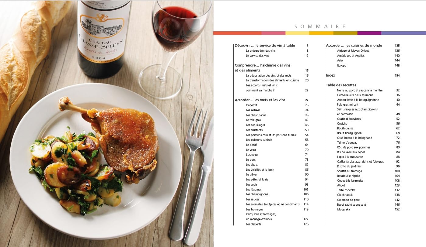Le grand cours des accords mets et boissons: 100 leçons pour réaliser des accords gourmands comme un expert