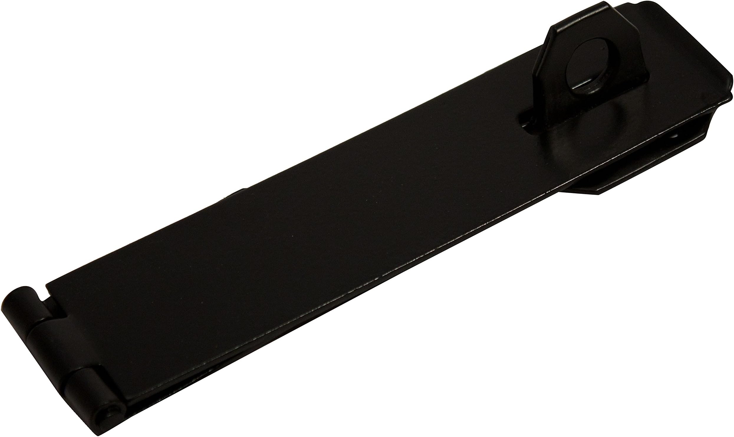 Quality Ironmongery HAS0006AMZ Safety Hasp & Staple, Black, 152 mm