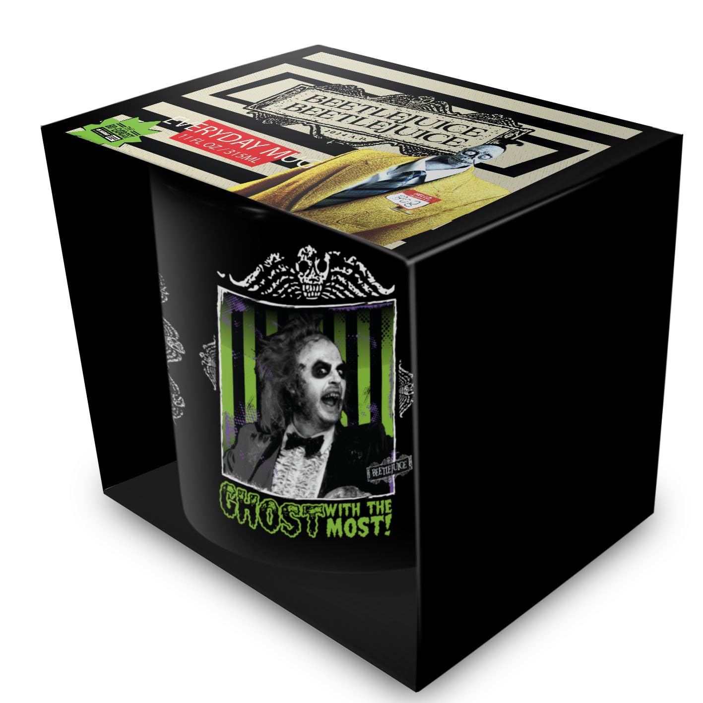 Pyramid International Beetlejuice (Ghost with The Most) Black Mug - 10Oz / 315Ml Ceramic Mug - One Size