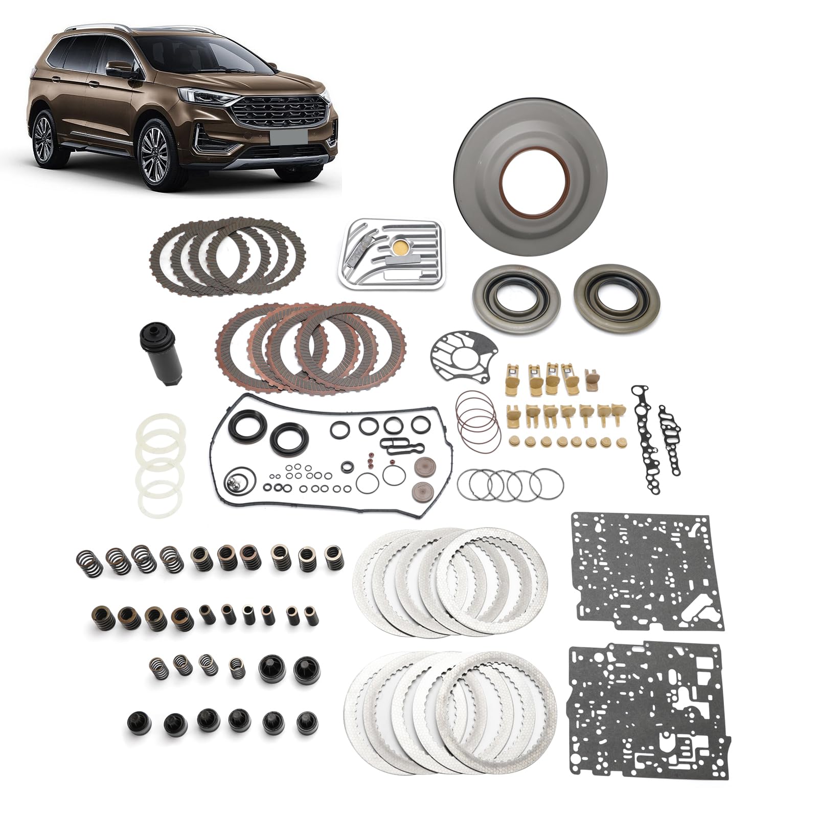 Kit de réparation de Transmission Powershift 6DCT450 MPS6 Super Kit Fit for Volvo Fit for Dodge Clutch Friction/Steel Springs