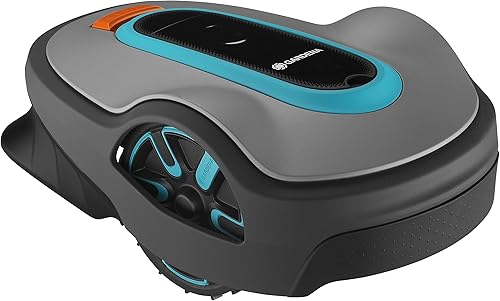 GARDENA 15108-41 SILENO Life - Cortacésped robótico automático con aplicación Bluetooth y cable de límite el más silencioso de su clase para césped