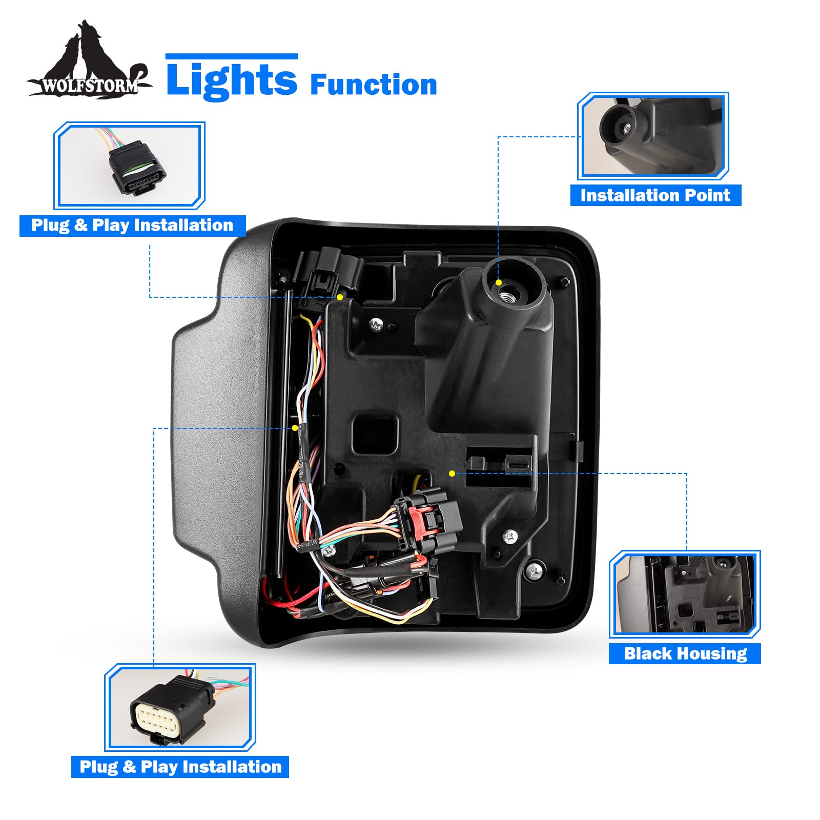 Amazon.co.jp: WOLFSTORM LED テールライト 2018-2026 ジープ