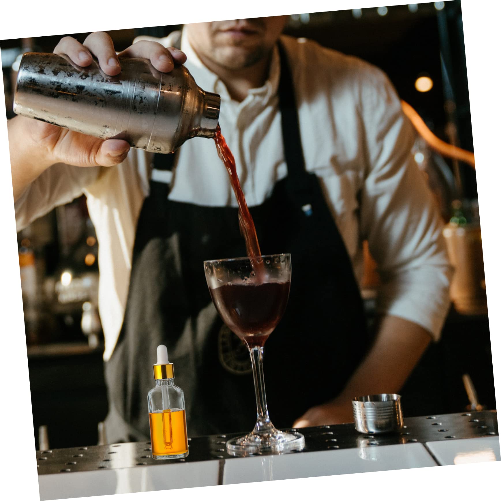 HOLIDYOYO Set of 2 Bitters Bottle for Cocktails Bar Supplies Japanese Design Bitter Dispenser Bottles