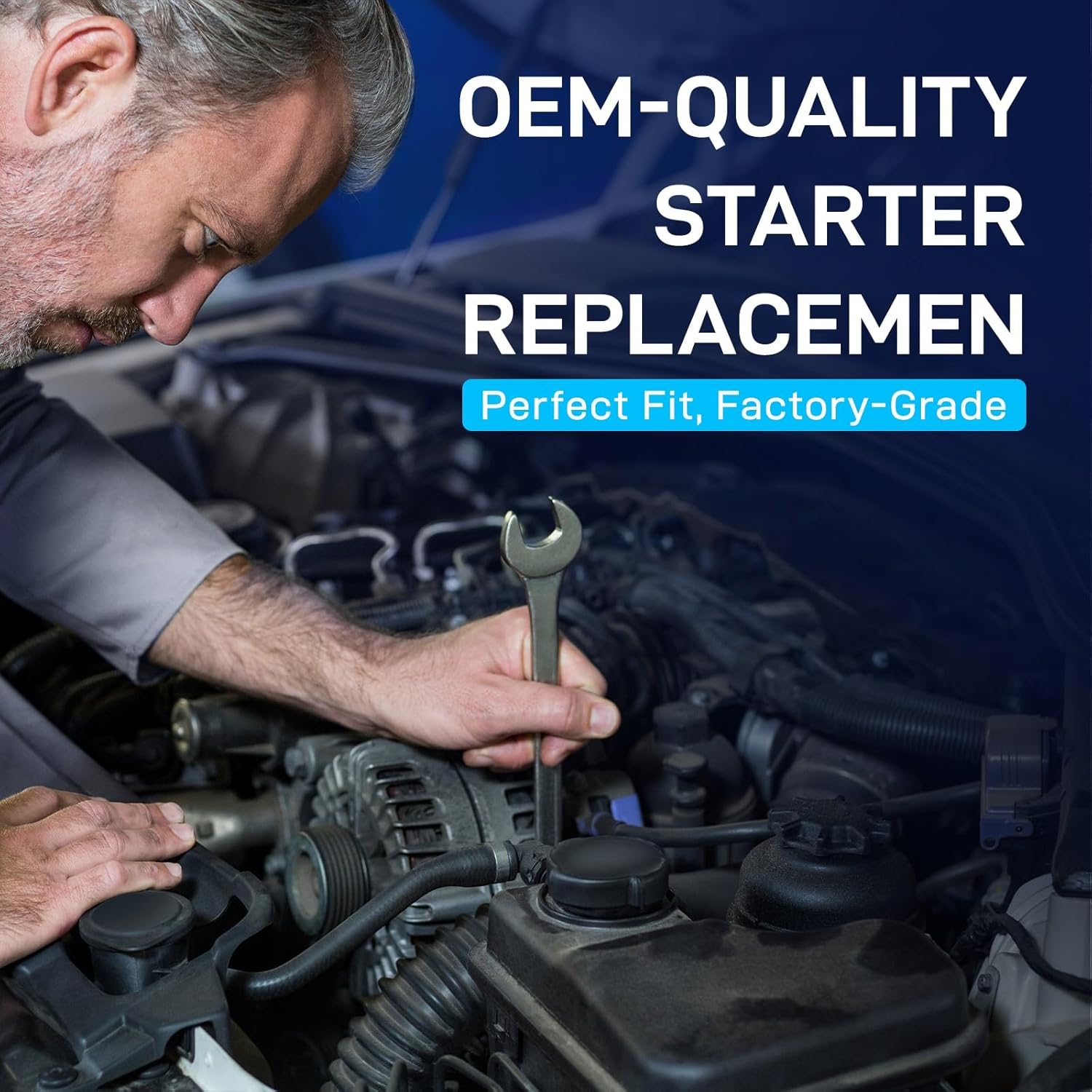 New Starter Replacement for V6 4.0L Ford 97 Aerostar, 1997-2010 Explorer Ranger, 2005-10 Mustang, 98-10 Mercury Mountaineer,98-07 Mazada B Series Pickup B4000 4.0 4R3T11000AA SRX7546X SFD0039 41014045