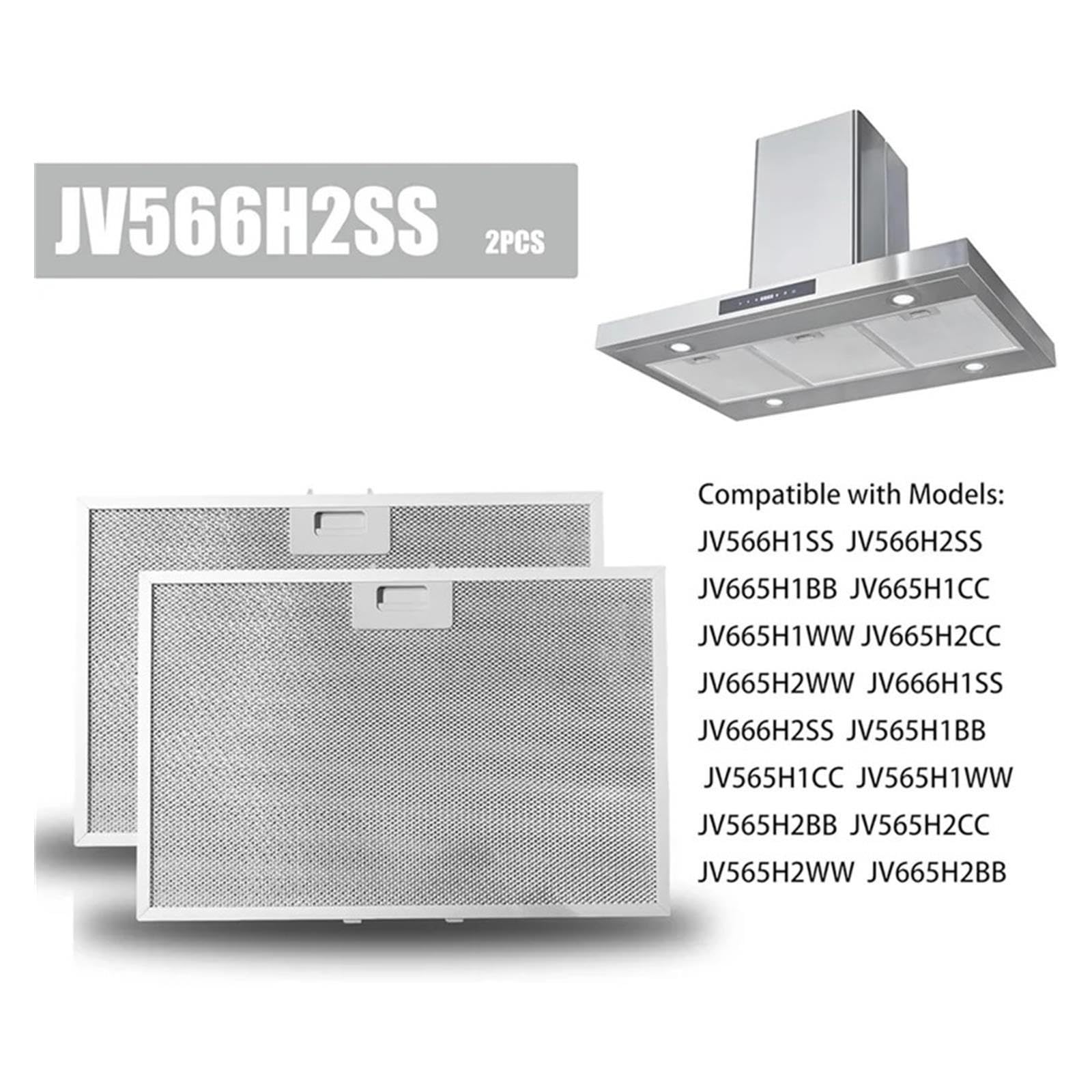 Filtro Antigrasso For Cappa Da Cucina 2 Pezzi, Compatibile For GE, JV566H1SS JV566H2SS JV565H2CC WB02X24871 Filtro Antigrasso For Cappa Da Cucina