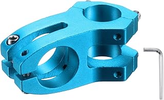 sourcing map Vástago de bicicleta de aleación de aluminio de 25,4 mm con llave hexagonal para bicicleta de montaña, carretera, BMX, MTB, ciclismo, color azul arena