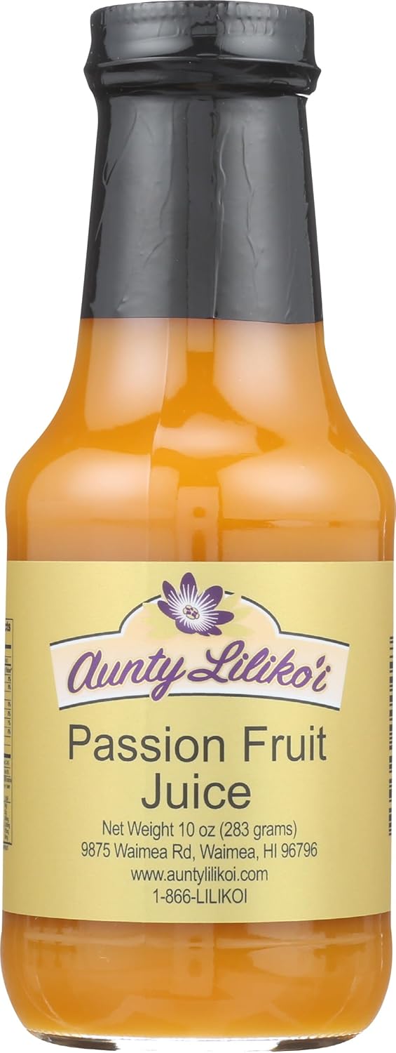Aunty Lilikoi Unsweetened Passion Fruit Juice, 10 FZ