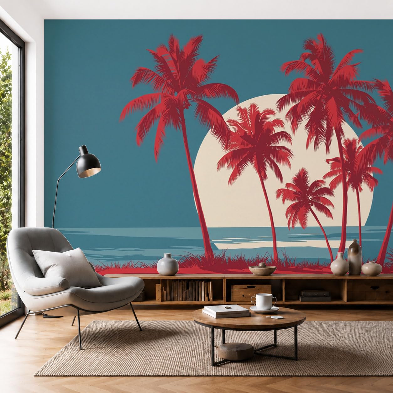 Papier peint panoramique soie fresque 3D grand format 300x210 pour mur de chambre