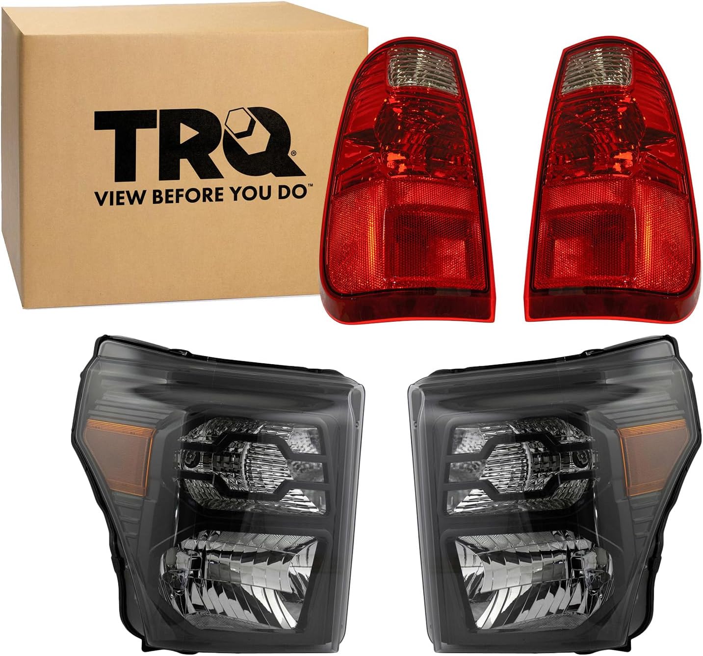 TRQ Lighting Kit FO2502290 FO2503290 FO2800208 FO2801208 Compatible with 2011-2016 Ford F-250 Super Duty F-350 Super Duty