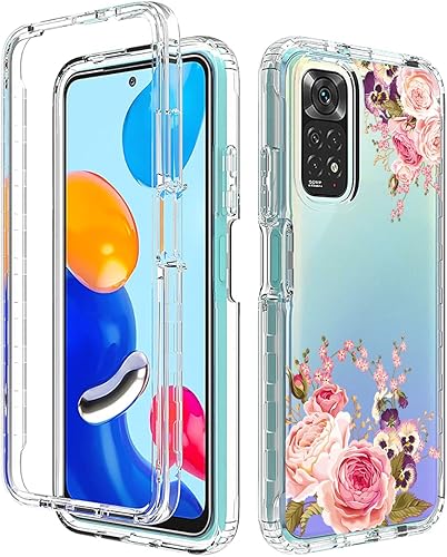 Miniatura 6 de Vavies Redmi Note 11 (4G)Redmi Note 11S 220117TY - Funda con protector de pantalla de vidrio templado, cuerpo completo transparente con protección