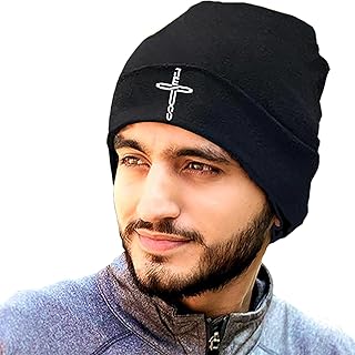Black Beanie for Men Skull Beanie Knitted Hat Mens Winter Hat Beanies Hats for Men Women