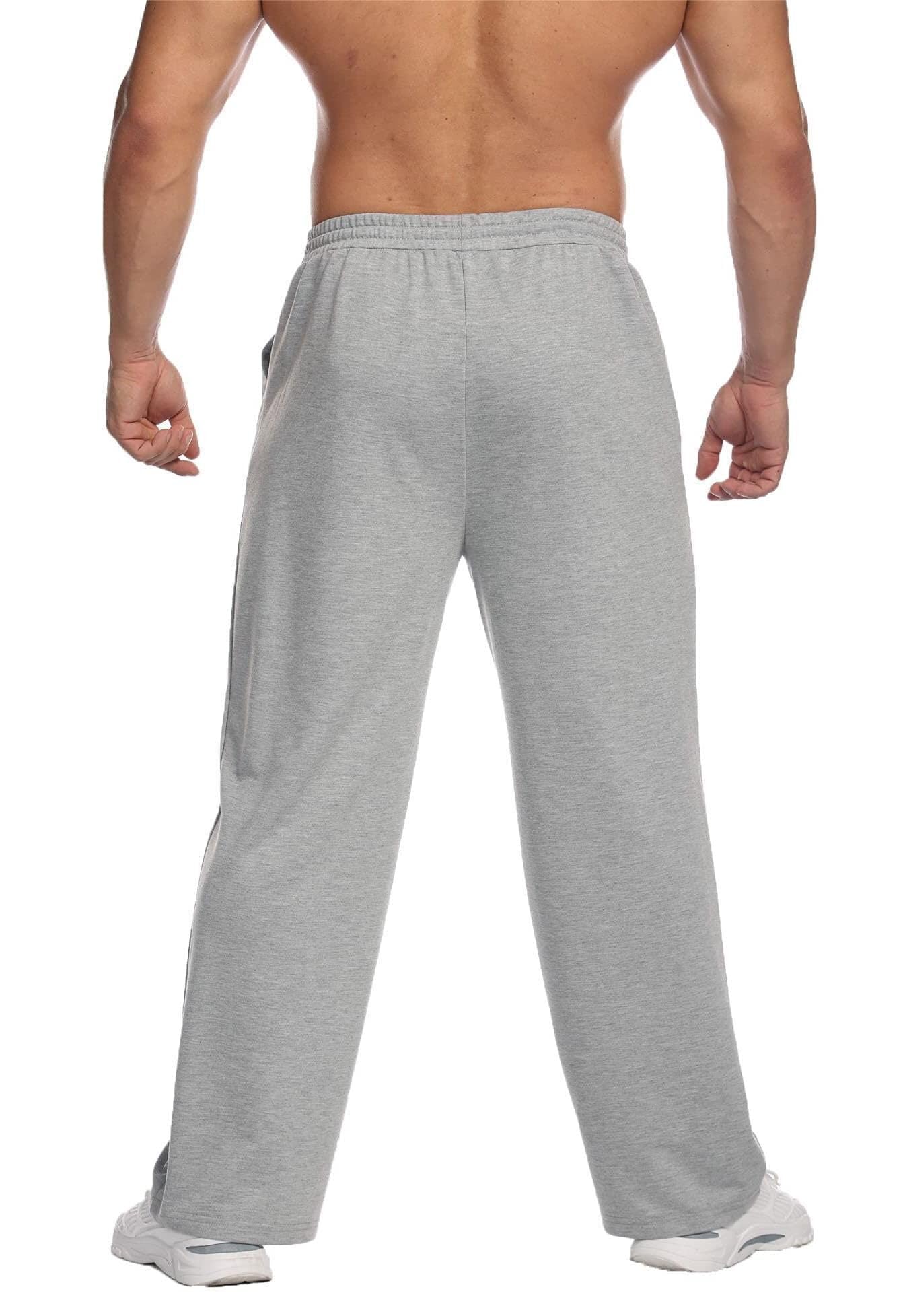 PINSPARK Pantalon de Jogging pour Homme d'entraînement en Coton Sport Long Loisirs Ample Fitness et Yoga survêtement Lounge S-XXL