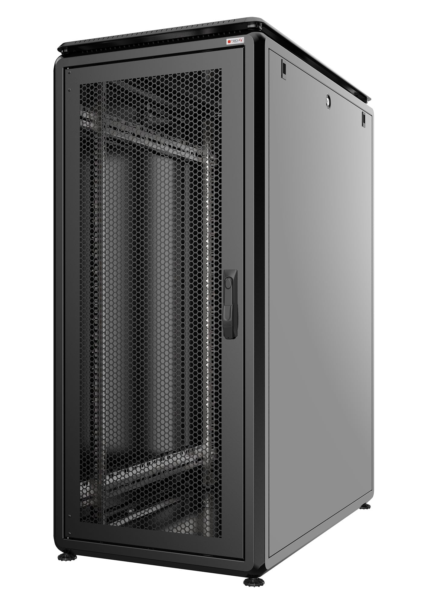 Techly Professional 364682 Armadio Server Rack 19" 600x1000 42U Nero Serie Evolution Porta Grigliata Nero