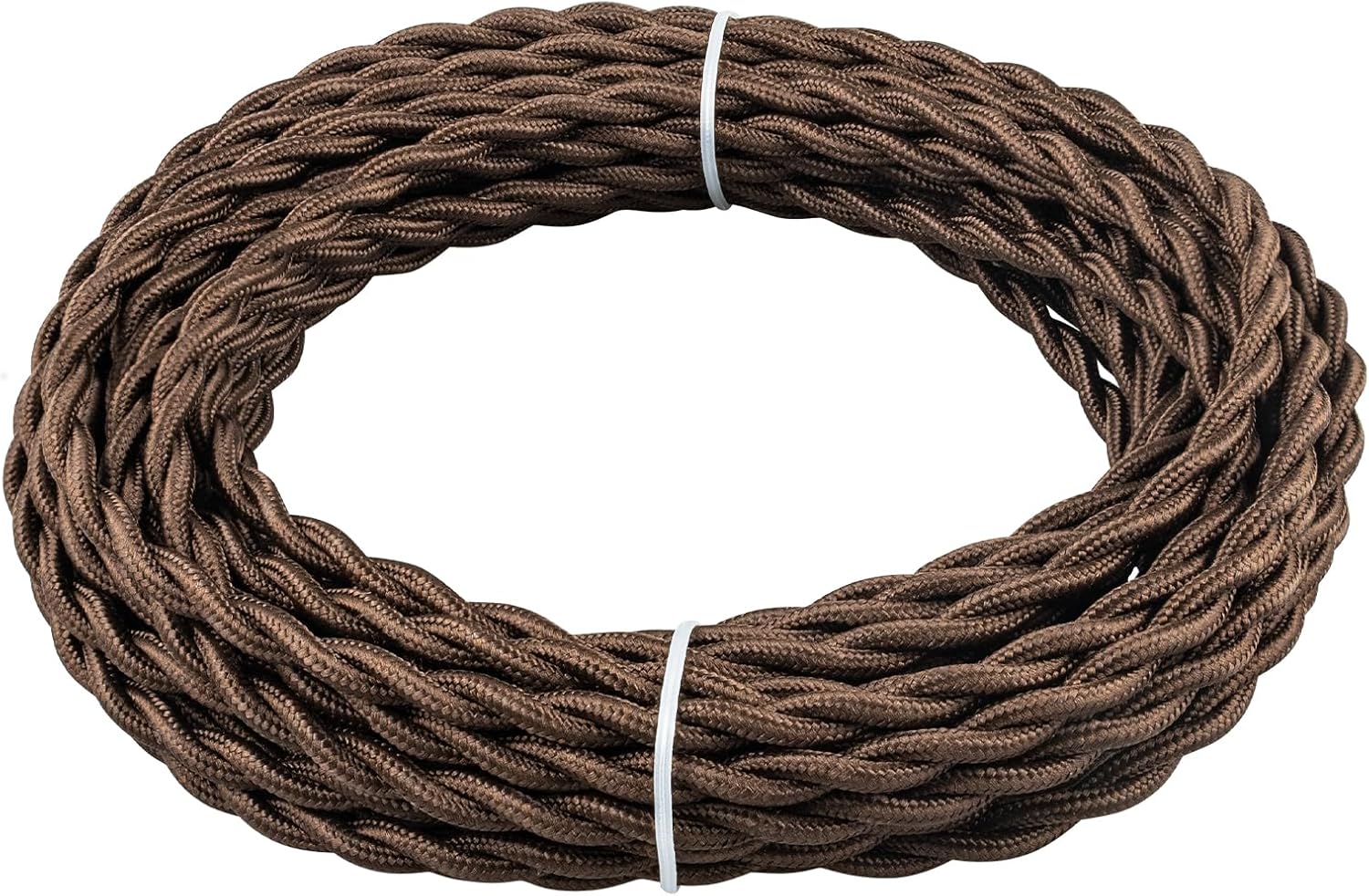 32.8ft/10M Twisted Rope Light Cord 18/2 Rope Covered Twisted Wire 18-Gauge Vintage Hemp Rope Woven Wire 18 awg Antique Style Electrical Wire for Antique Lamp DIY Projects
