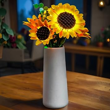 LocoLee Light kit Compatible with Lego 11502 Sunflower Bouquet - No Actual Model Only Lights, LED Lighting Accessories Compatible with Lego 11502 Sunflower