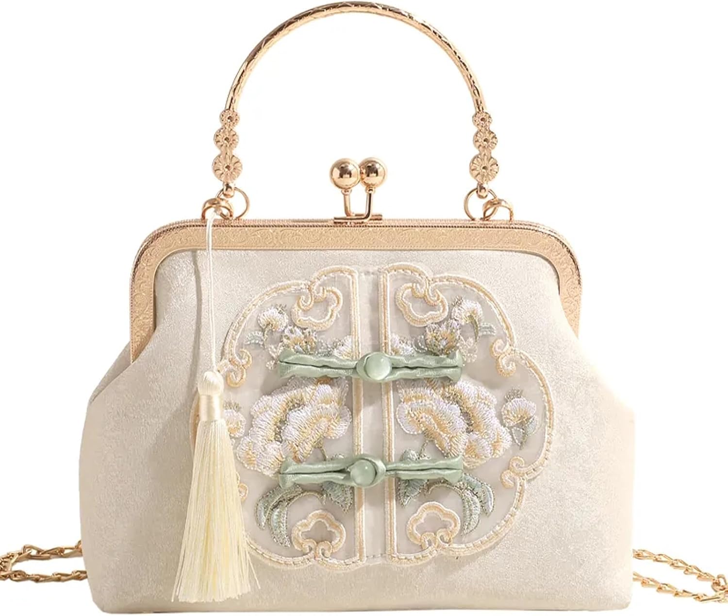 YeBon Retro Shoulder Chain Messenger Clutch Chinese Style Chinese knot Women's Evening Bags