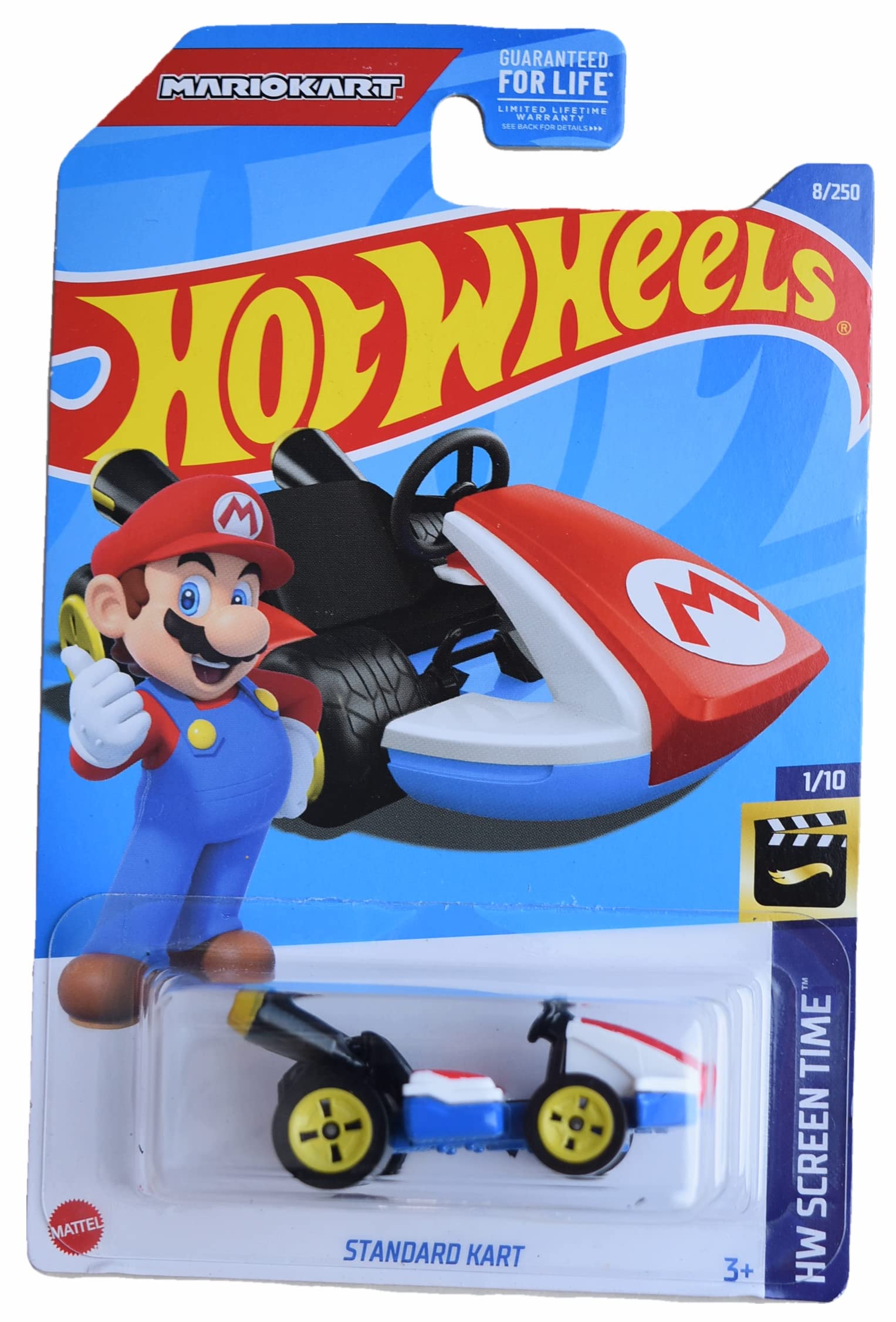 Hot Wheels Kart standard, temps d'écran 1/10