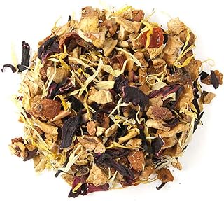 Angel Falls Mist Herbal Tea | Loose Leaf Caffeine-Free Blend | Strawberry Lemon Fruit Tea with Apple Rosehip Hibiscus Orange | 4oz Pouch | Refreshing Hot or Iced Herbal Infusion