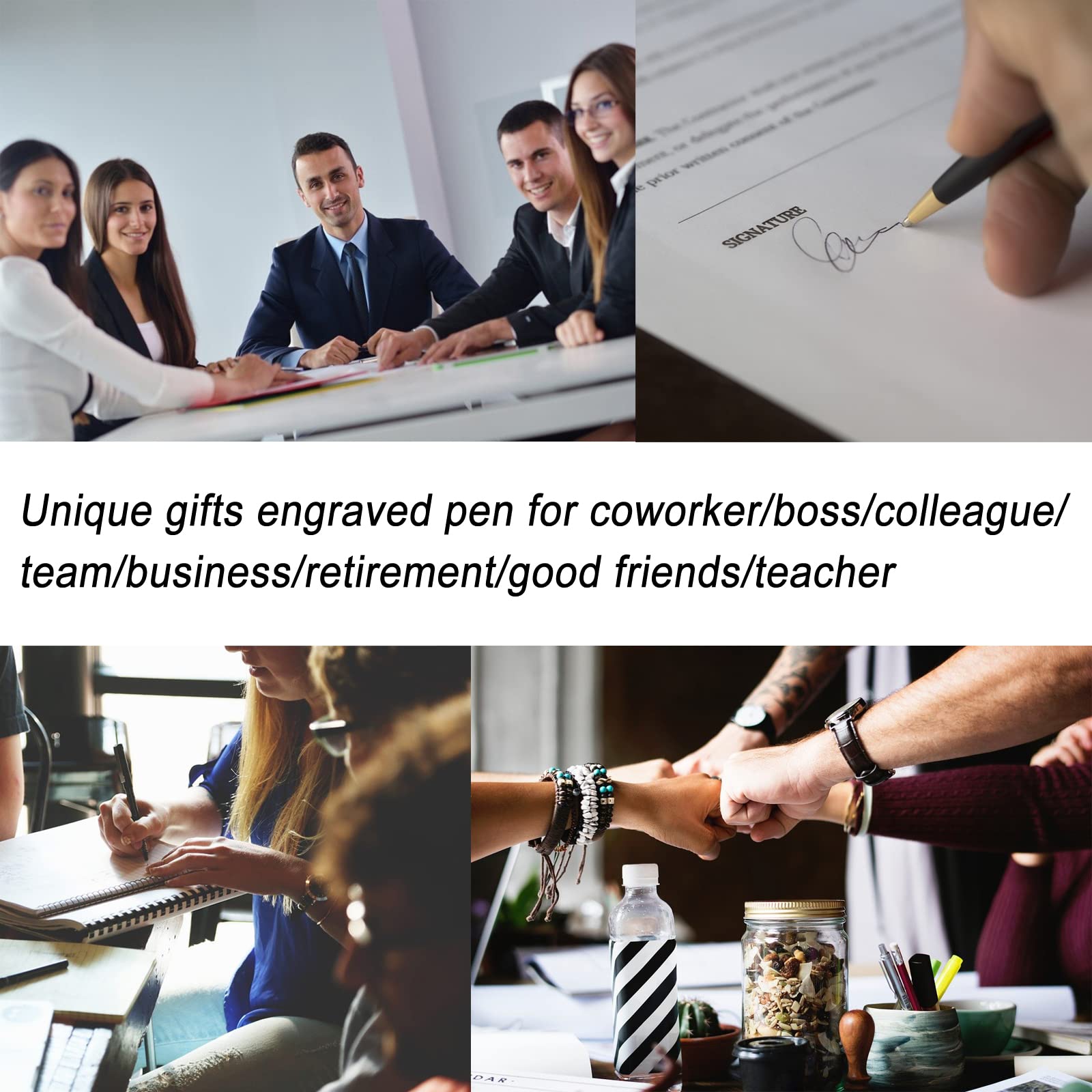 PerKoop 30 Sets Thank You Pens Employee Appreciation Ballpoint Pen With Engraved Inspirational Quotes Thank You Pen Gifts With Boxes For Teacher