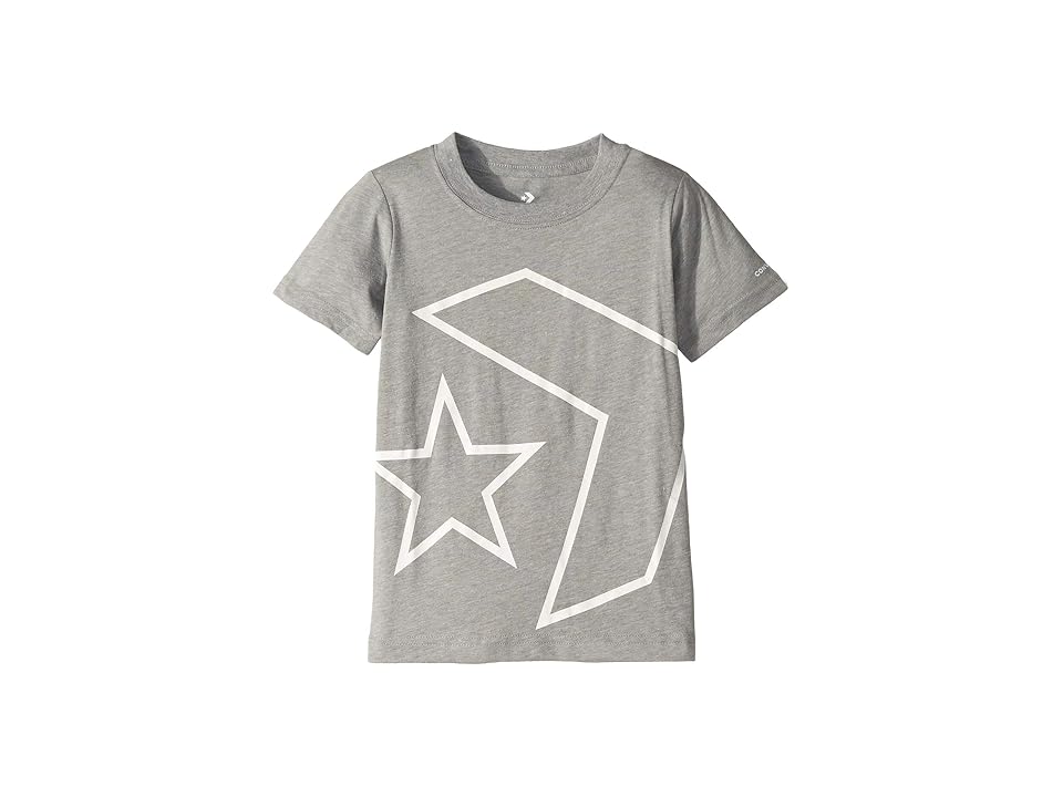 

Converse Kids Outlined Star Chevron Tee (Little Kids) (Dark Grey Heather) Boy's Clothing, Gray