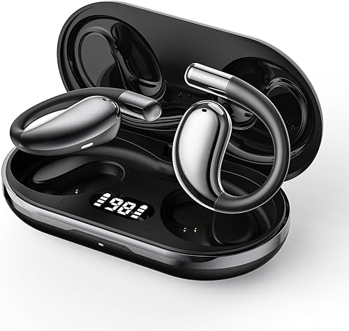 AI Language Translator Earbuds,OWS Real-Time 4-in-1 Translation Earbuds 144 Languages & Accents, Bluetooth 5.4 Translation Device for Travel/Business/Learning (J500P Black)