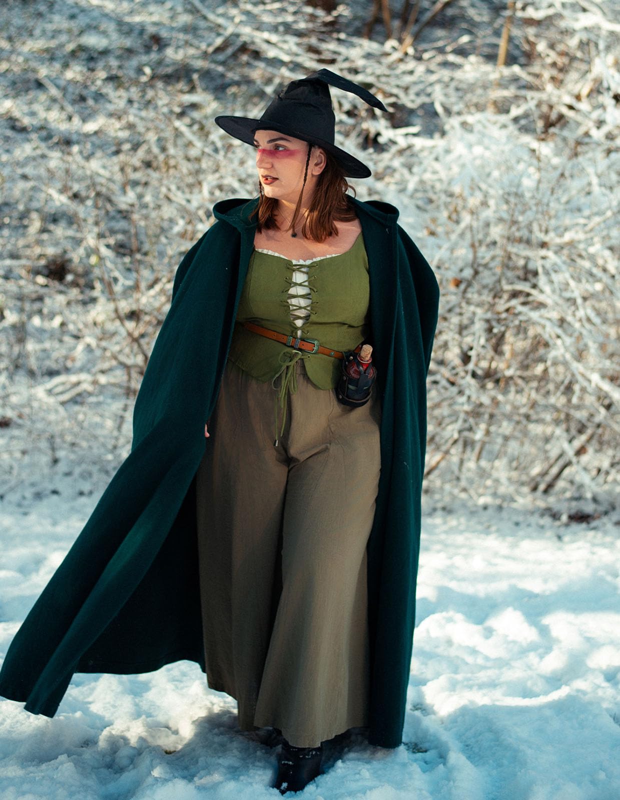 SCARLET DARKNESS Gilet da donna pirata rinascimentale, costume cosplay contadino corpetto con lacci gilet