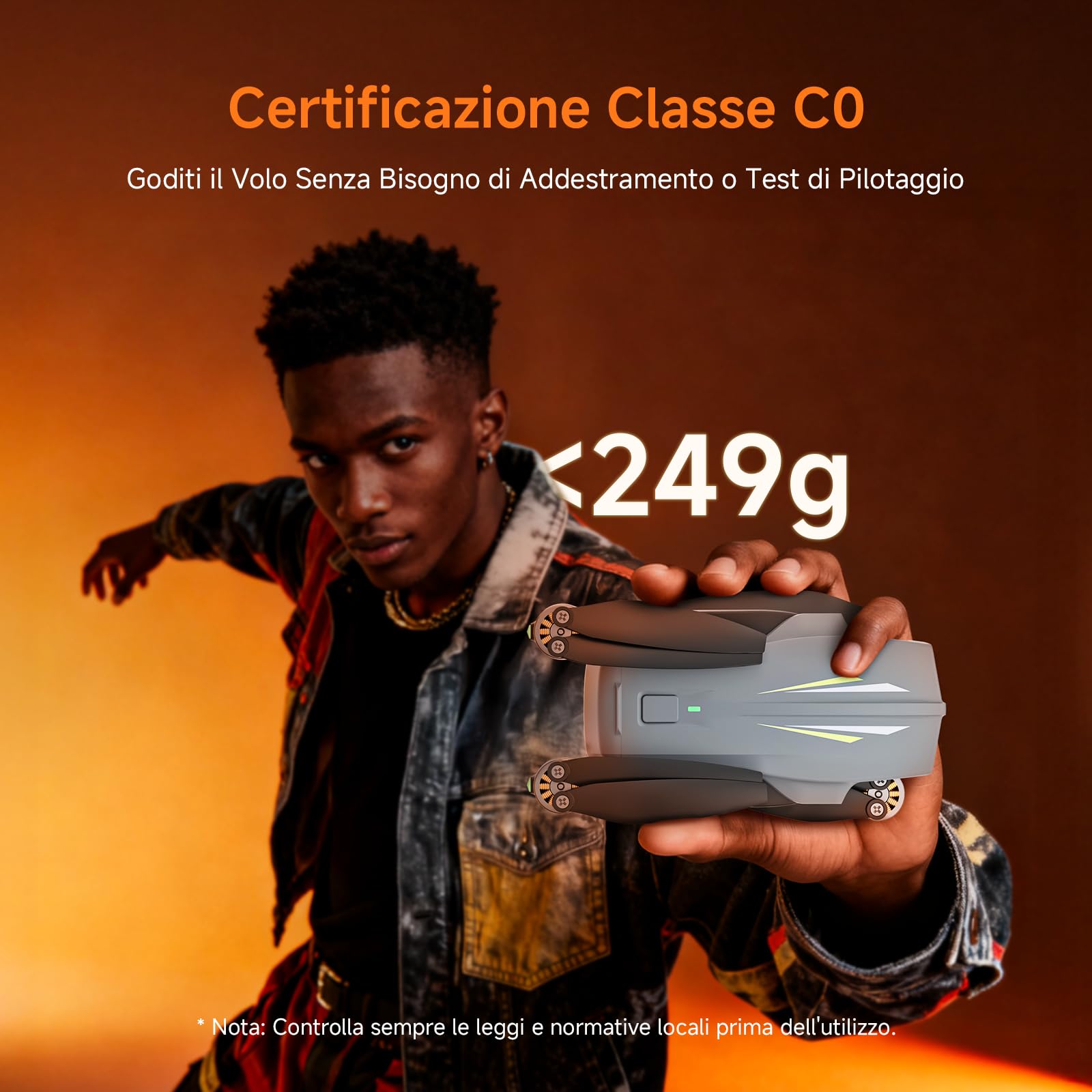 Ameta S20 Drone con Telecamera 4K Professionale, Drone GPS per Bambini e Adulti con Ritorno Automatico/ 50 Minuti/Modalità Intelligenti/Follow Me/Controllo Gesti, Mini Drones FPV Meno di 249g