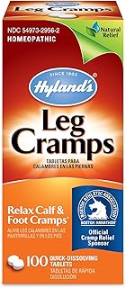 Hyland’s Naturals Leg Cramp Tablets, Natural Relief of Calf, Leg and Foot Cramp, 100 Count