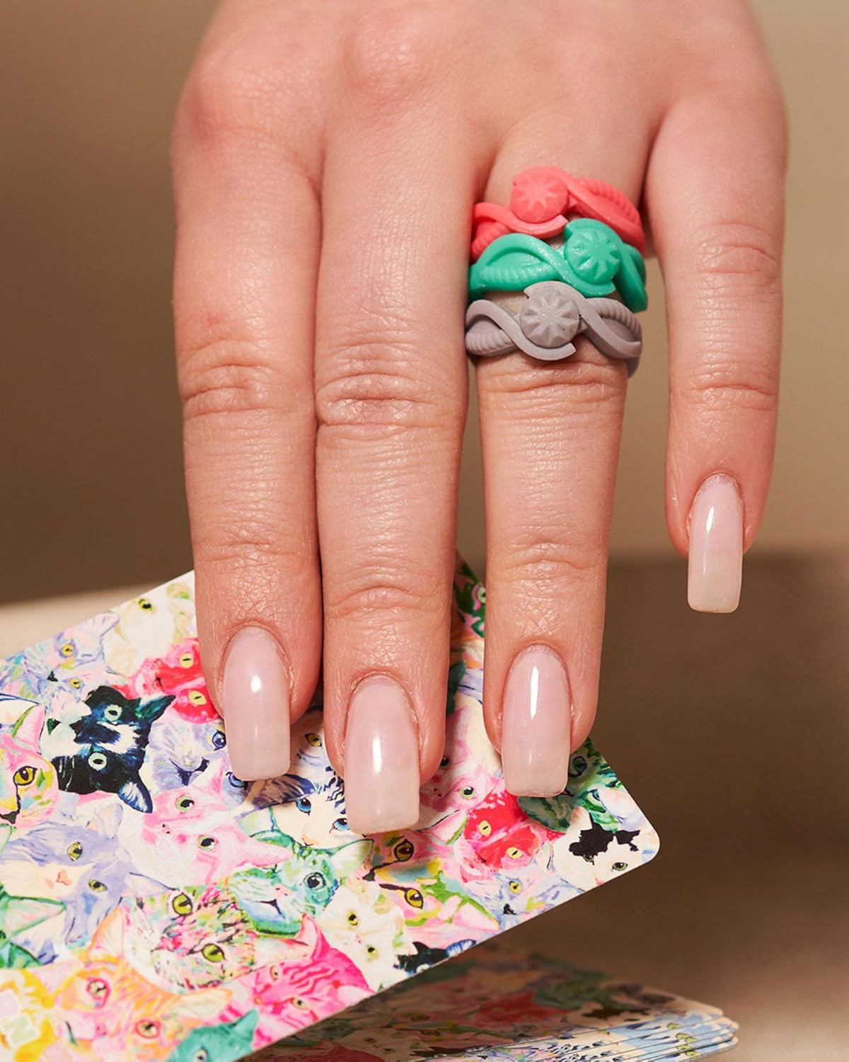 Rinfit Silicone Rings for Women - Rubber Ring Women - Bridal or Promise Rings - Round & Pear Silicone Wedding Bands - Patented Design - Image 7