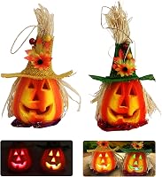 2 Pezzi Lanterna di Zucca in Schiuma