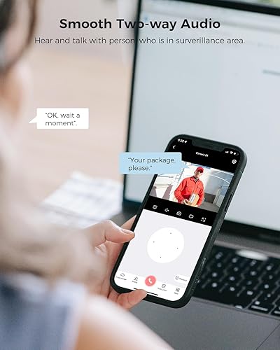 Miniatura 7 de Hiseeu Sistema de cámara de seguridad inalámbrica para exteriores, cámara WiFi de 3 MP para el hogar, kit de cámara WiFi-Pro de 16 canales, audio