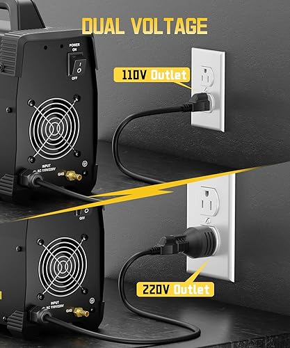 Miniatura 4 de H HZXVOGEN Soldador TIG 200A, soldador de alta frecuencia 110220V TIGMMA 2 EN 1 soldador con máquina de soldadura TIG de gas poste