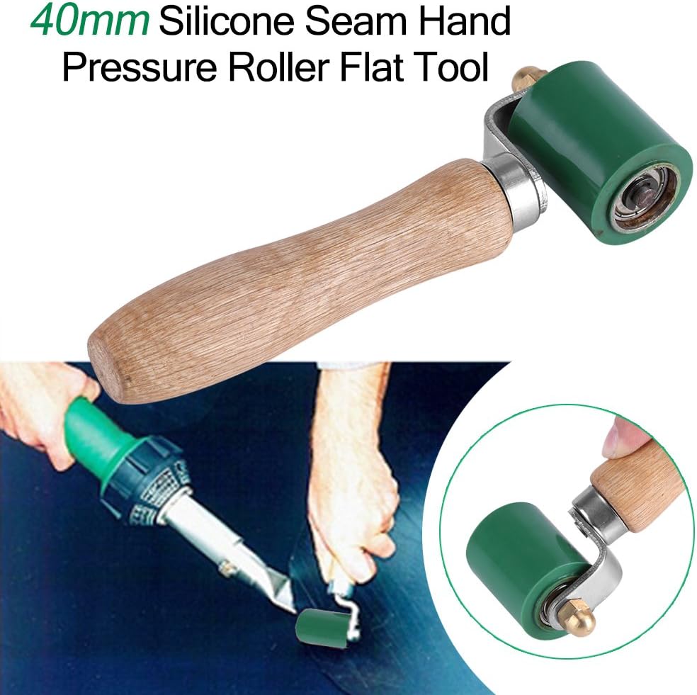 Wytino Welding Roller,Roofing Roller 40mm Ergonomic High Temperature Silicone Hand Pressure Roller for Roofing Hot Air Heating PVC Welding